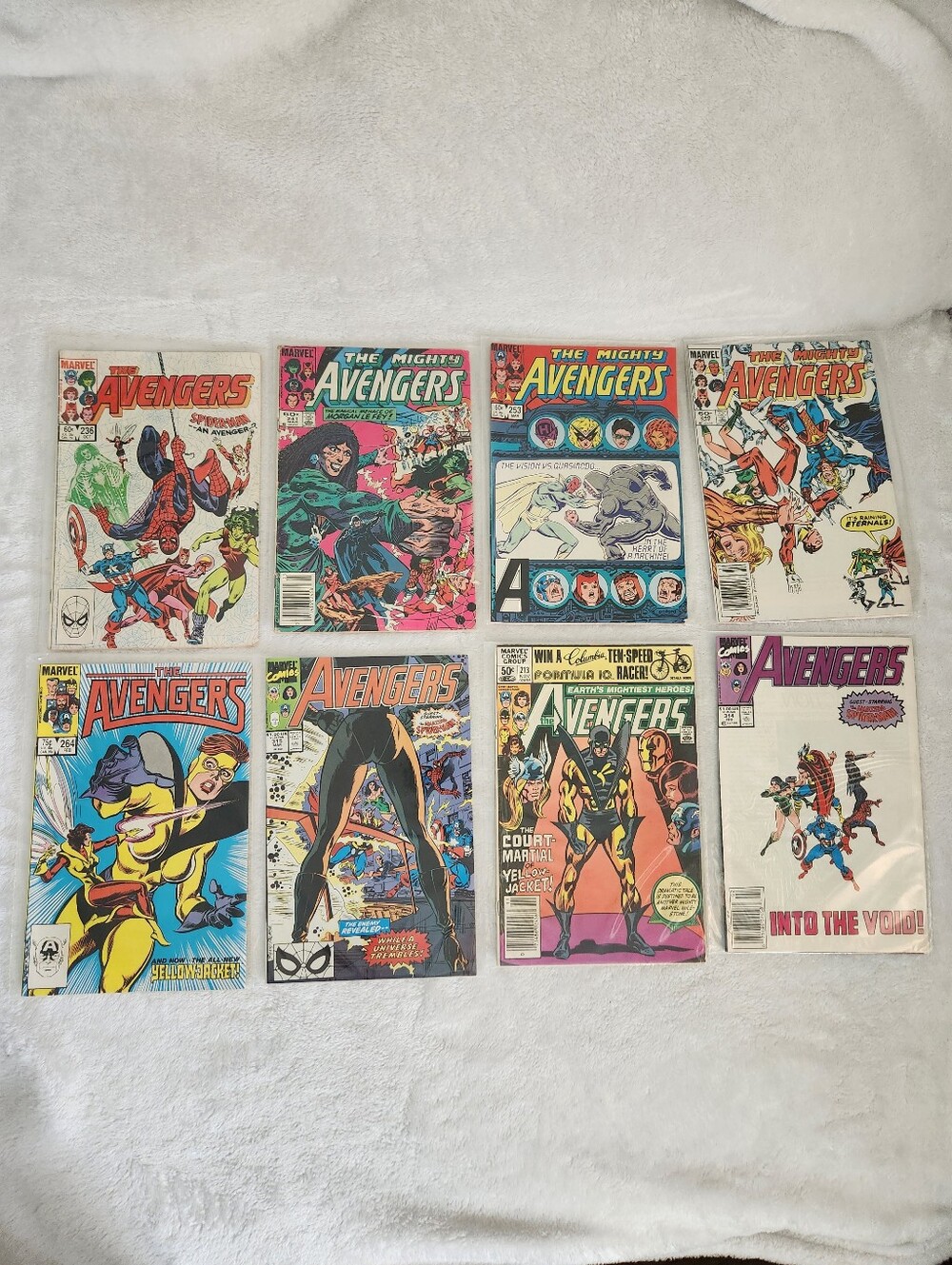 Avengers Marvel Comic Lot 8 Issues Spider-Man Yellowjacket Eternals Vintage
